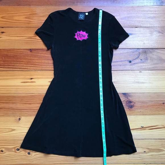 DC Comics Pow Black Dress, EUC, S - Picture 6 of 8